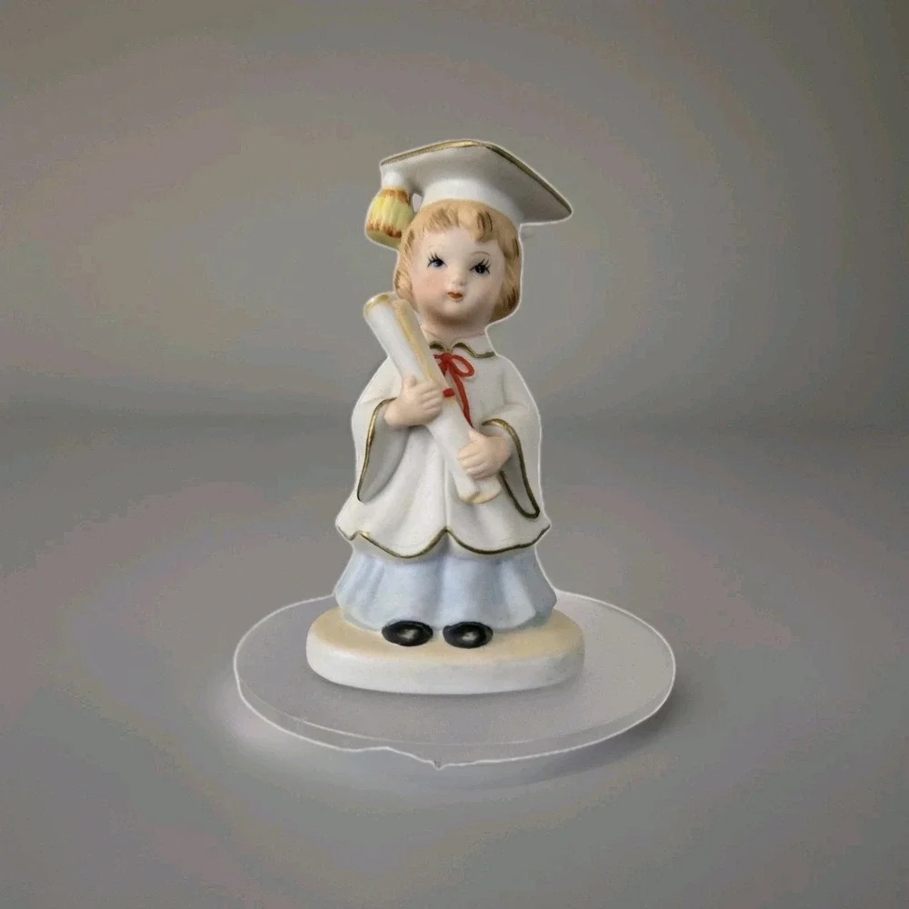 Lefton Girl‎ Graduate Figurine Or Cake Topper Graduation Gift